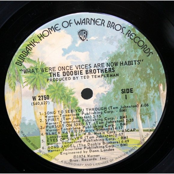Vtg 1967 Doobie Brothers What Were Once Vices are Now Habits LP Vinyl Record - Picture 9 of 12